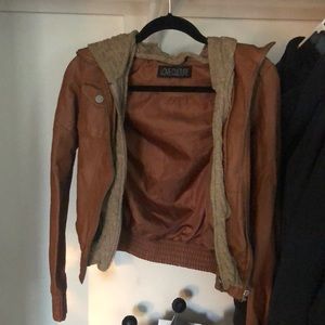 Faux leather jacket